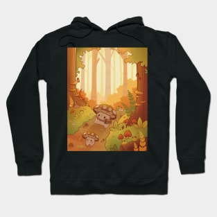 Mushroom fall forest Hoodie